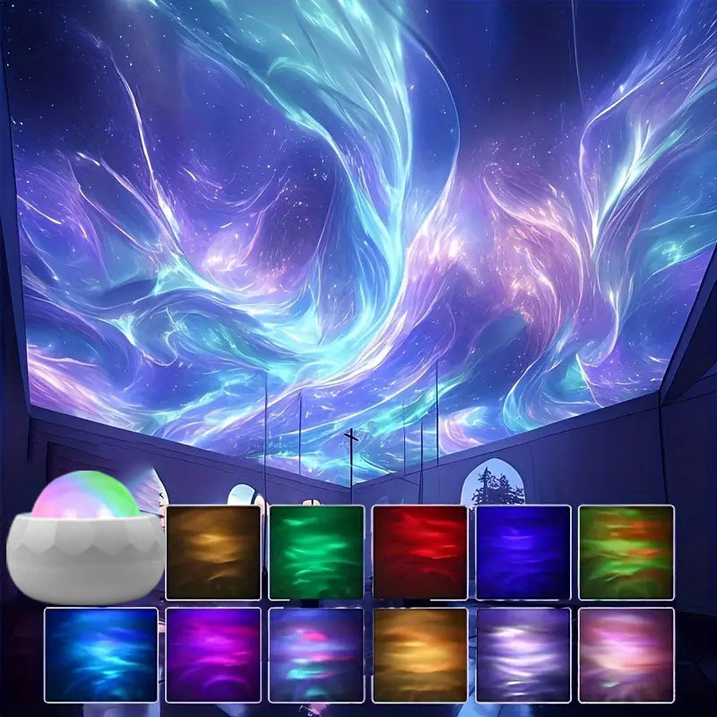 Water Ripple LED Projector Night Lamp