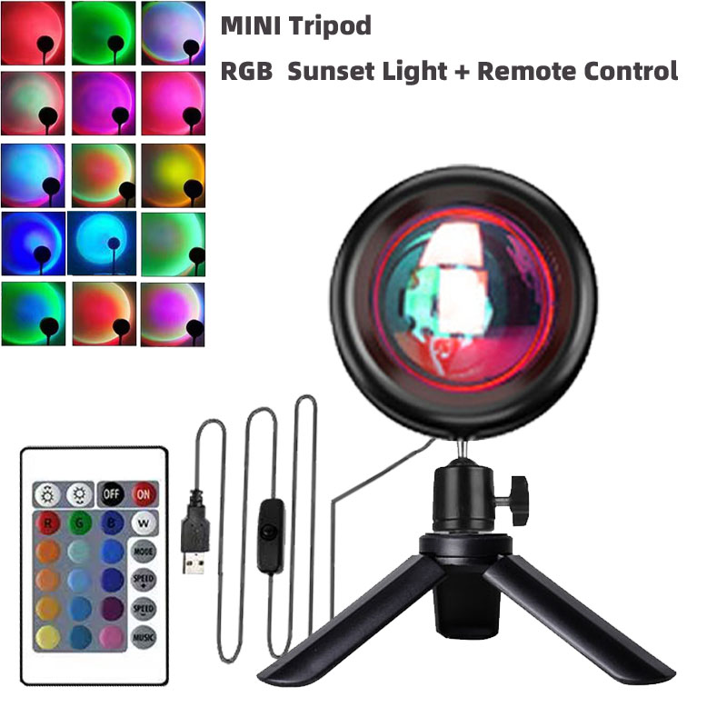 Rainbow Sunset Projection Lamp