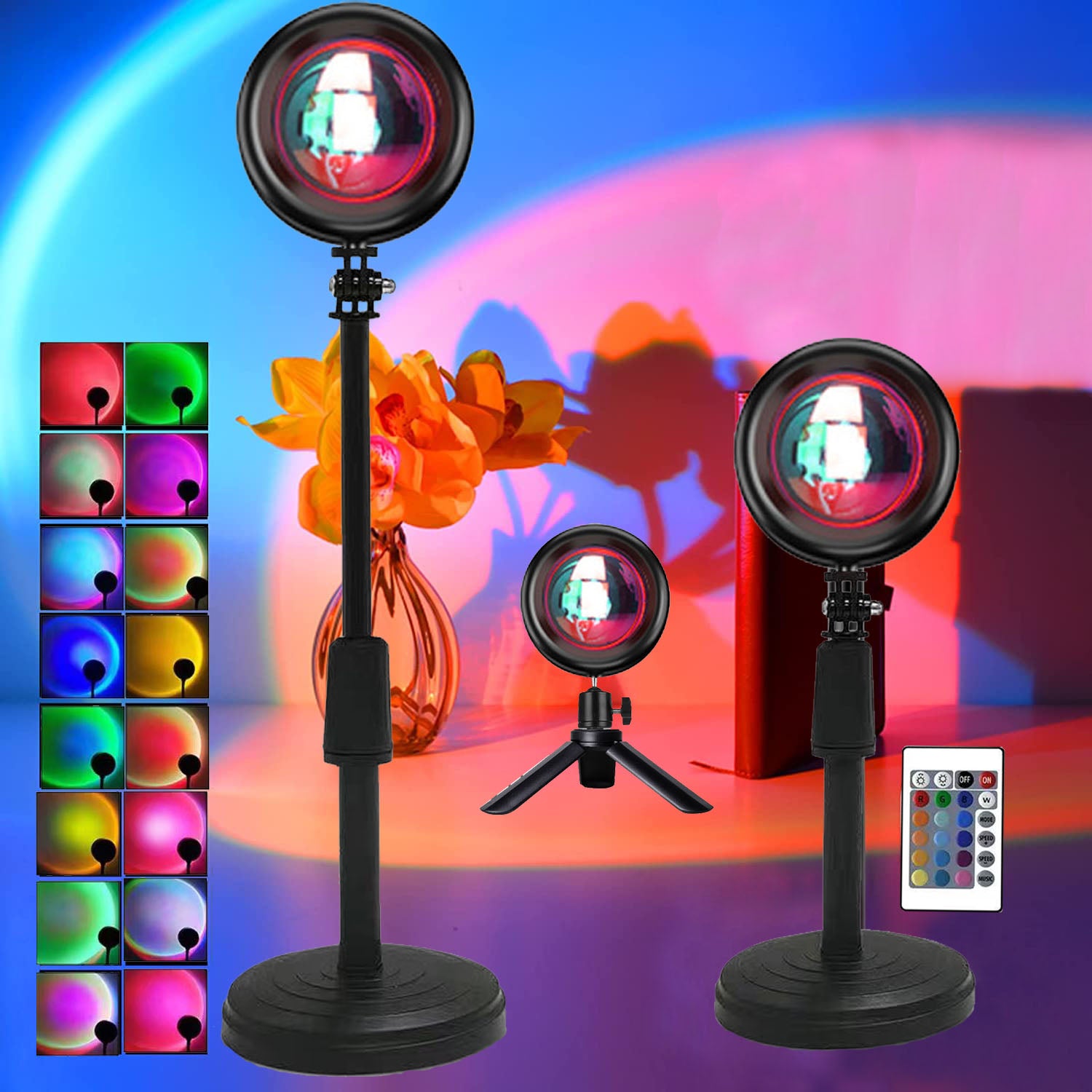 Rainbow Sunset Projection Lamp