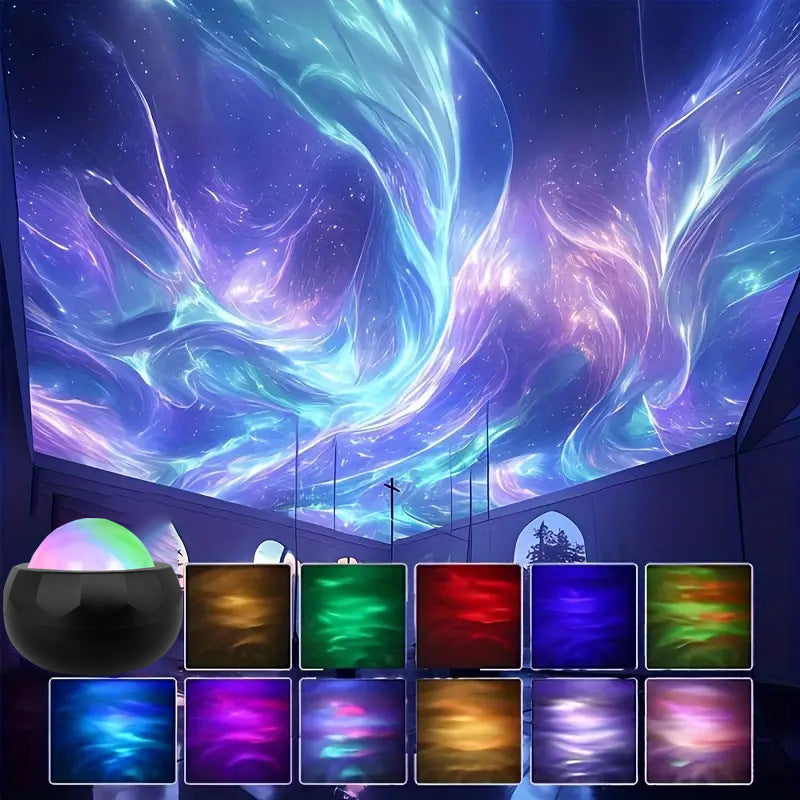 Water Ripple LED Projector Night Lamp