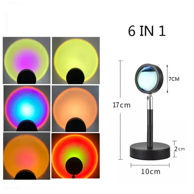 Rainbow Sunset Projection Lamp Clovibe